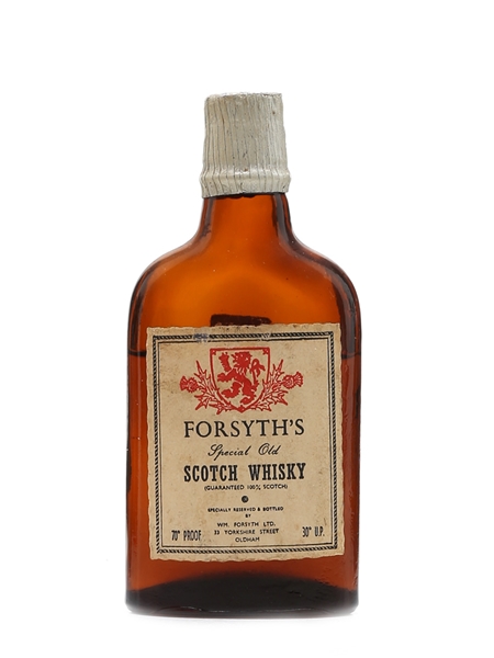 Forsyth's Special Old Scotch Whisky Bottled 1950s 5cl