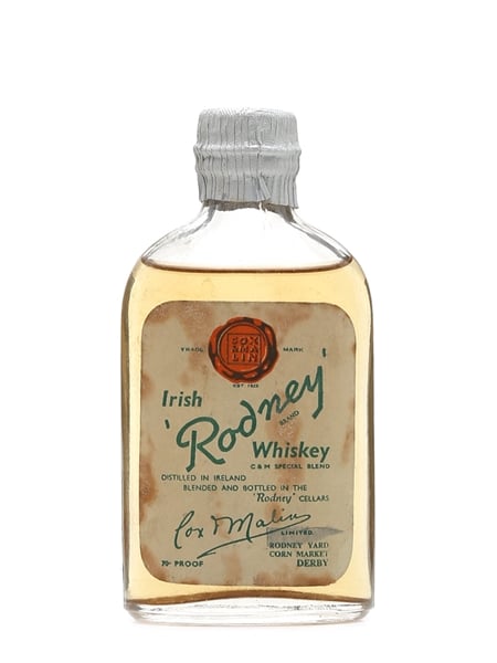 Rodney Irish Whiskey Bottled 1940s 5cl / 40%