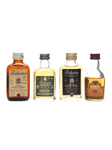 Bell's & Ballantine's 12 Year Old & Finest 4 x 5cl