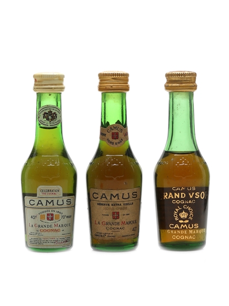 Camus La Grand Marque Bottled 1960s-1970s 3 x 3cl / 40%