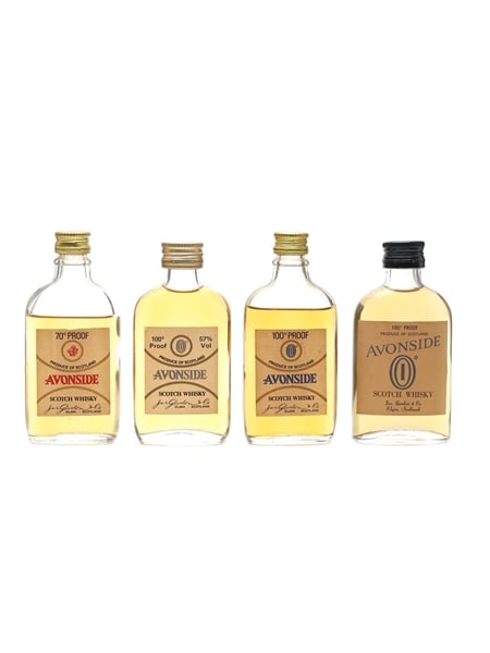 Avonside Bottled 1970s - Jas. Gordon & Co. 4 x 5cl