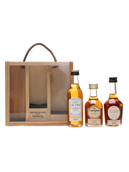 Hennessy Single Distillery Cognacs Le Peu, Campa Romain & Izambard 3 x 5cl / 40%