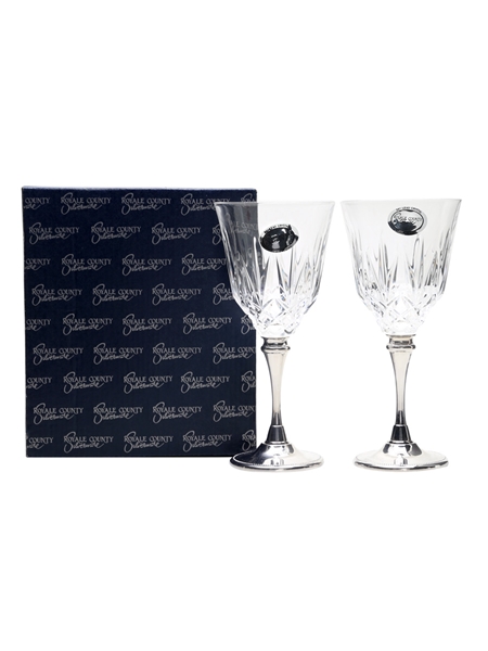 Royale County Silverware Glasses Lead Crystal 17.5cm x 6cm