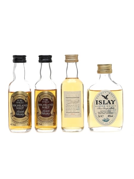 Highland & Islay Scotch Whisky Marks & Spencer 4 x 5cl / 40%