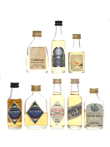 Burn Stewart, Coblebrae, Loch Alvie, Kenmore & Teith Mill Marks & Spencer 8 x 5cl / 40%