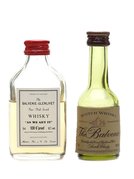 Balvenie Founder's Reserve & As We Get It Bottled 1970s-1980s 3cl & 5cl