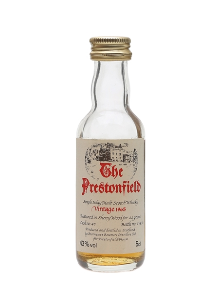 Prestonfield Islay 1965 Bowmore 22 Year Old 5cl / 43%