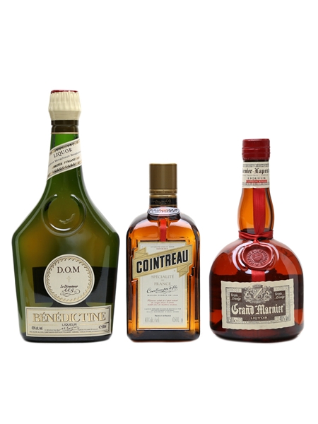 Benedictine, Cointreau & Grand Marnier  3 x 50cl / 40%