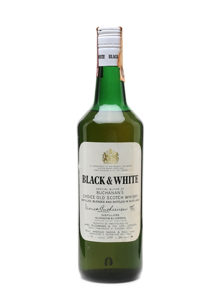 Black & White Bottled 1970s - Amerigo Sagna 75cl / 40%