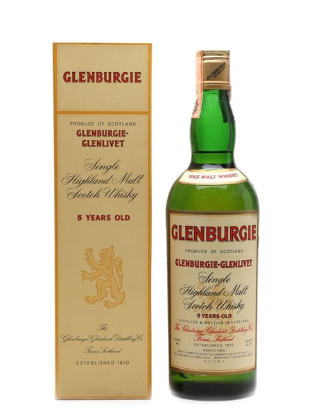 Glenburgie Glenlivet 5 Year Old Bottled 1970s - Soffiantino 75cl / 40%