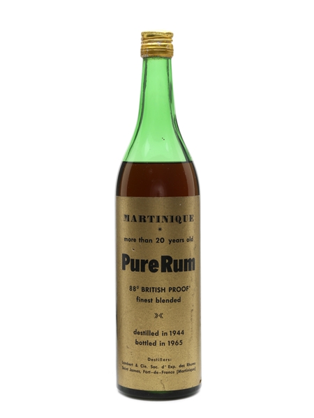 Martinique 1944 Pure Rum Bottled 1965 - Lambert & Cie 70cl / 50.2%