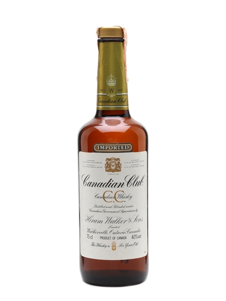 Canadian Club 6 Year Old Bottled 1980s 75cl / 40%