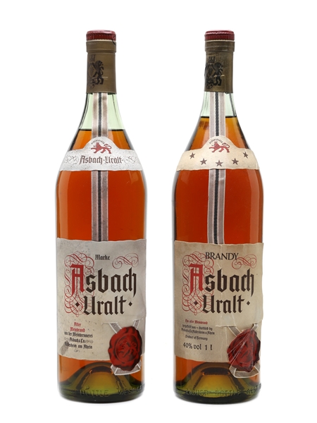 Asbach Uralt German Brandy  2 x 100cl