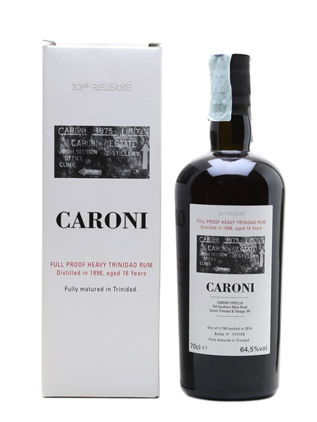 Caroni 1998 Full Proof Heavy Trinidad Rum 16 Year Old - Velier 70cl / 64.5%