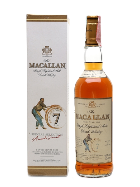 Macallan 7 Year Old Bottled 1990s - Giovinetti 70cl / 40%