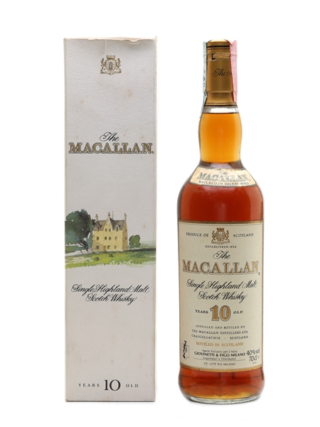 Macallan 10 Year Old Bottled 1990s - Giovinetti 70cl / 40%