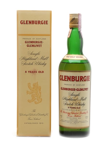 Glenburgie Glenlivet 5 Year Old Bottled 1970s - Soffiantino 75cl / 40%