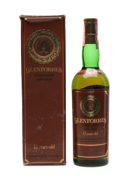 Glenforres 12 Year Old Bottled 1980s - William Whitely & Co. 75cl / 40%