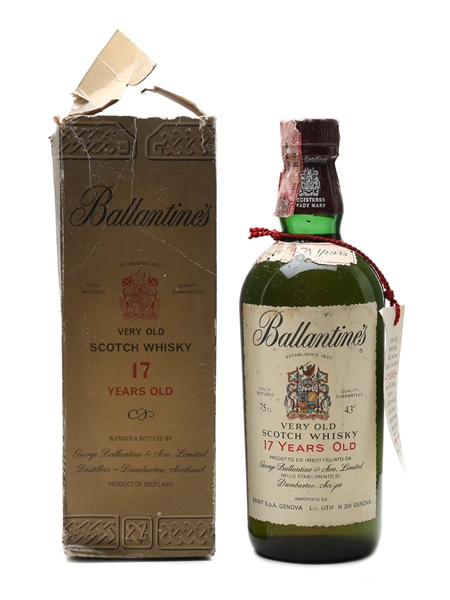 Ballantine's 17 Year Old Bottled 1970s-1980s - Spirit 75cl / 43%