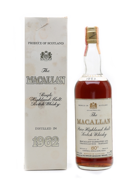 Macallan 1962 Campbell, Hope & King Bottled 1970s - Rinaldi 75cl / 46%