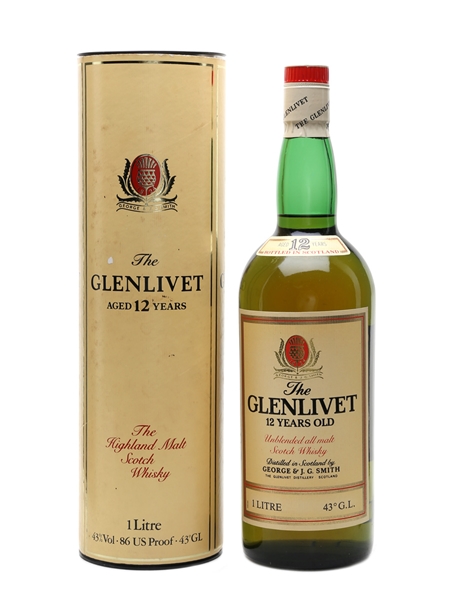 Glenlivet 12 Year Old Bottled 1980s 100cl / 43%