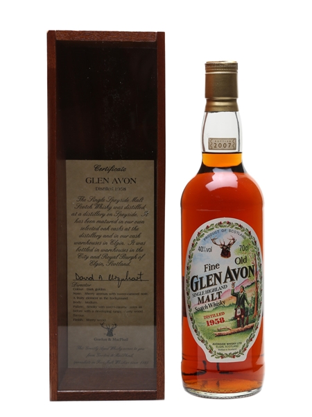 Glen Avon 1958 Bottled 2007 - Gordon & MacPhail 70cl / 40%