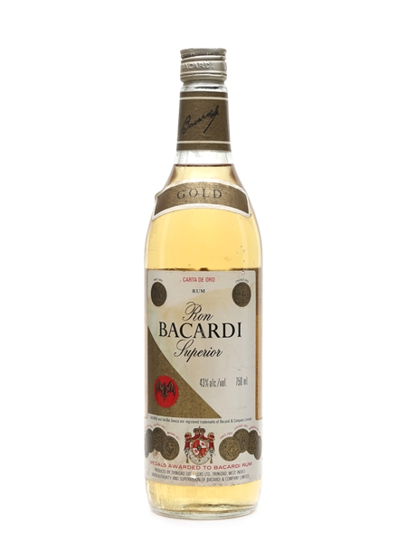 Bacardi Carta De Oro Bottled 1970s - Trinidad Distillers 75cl / 43%