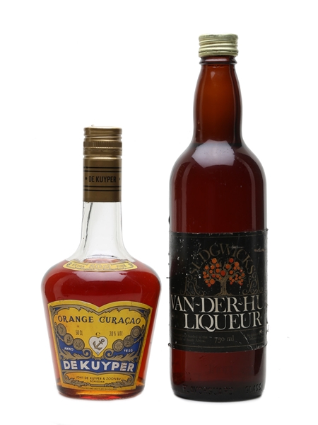 De Kuyper Orange Curacao & Sedgwicks Van Der Hum  50cl & 75cl