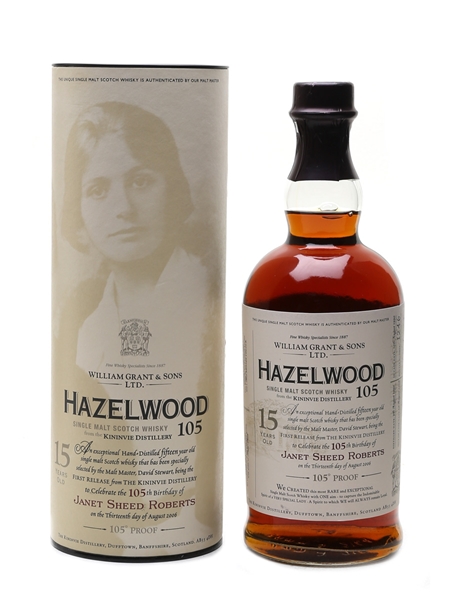 Hazelwood 105 15 Year Old - Kininvie 1990 70cl / 52.5%