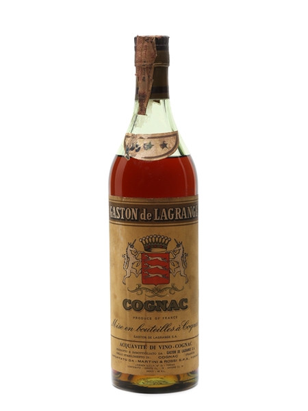 Gaston De Lagrange 3 Star Bottled 1960s - Martini & Rossi 75cl / 40%