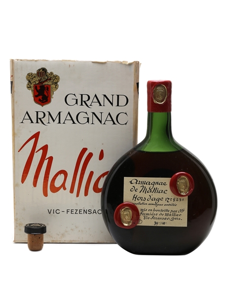 J De Malliac Hors d'Age Armagnac Bottled 1970s 68cl / 40%