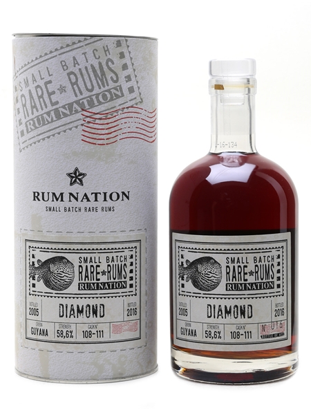 Diamond 2005 Small Batch Bottled 2016 - Rum Nation 70cl / 58.6%