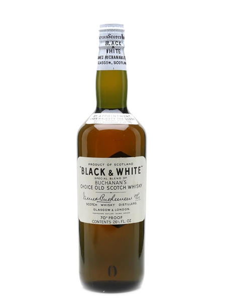 Black & White Spring Cap Bottled 1950s 75cl / 40%