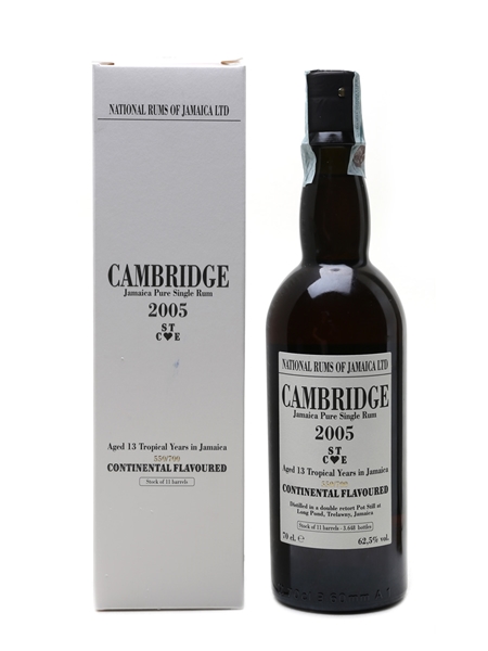 Cambridge 2005 (Long Pond) 13 Year Old - National Rums Of Jamaica 70cl / 62.5%