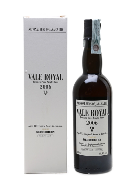 Vale Royal 2006 (Long Pond) 12 Year Old - National Rums Of Jamaica 70cl / 62.5%