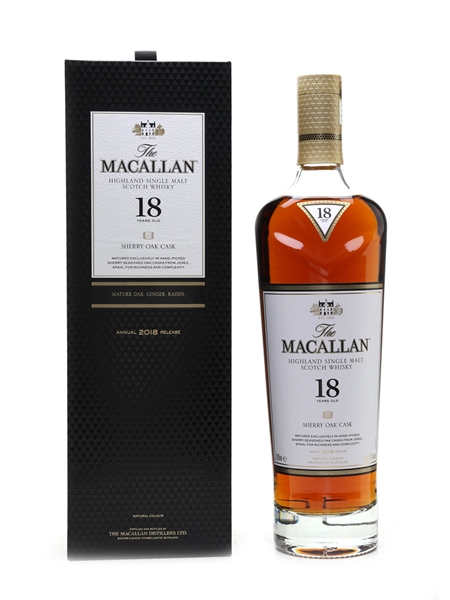 Macallan 18 Year Old Annual 2018 Release 70cl / 43%