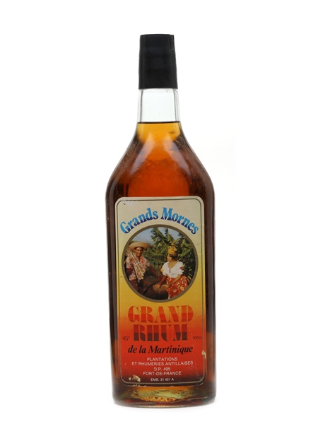 Grands Mornes Grand Rhum De La Martinique Bottled 1970s - Rhumeries Antillaises 100cl / 45%