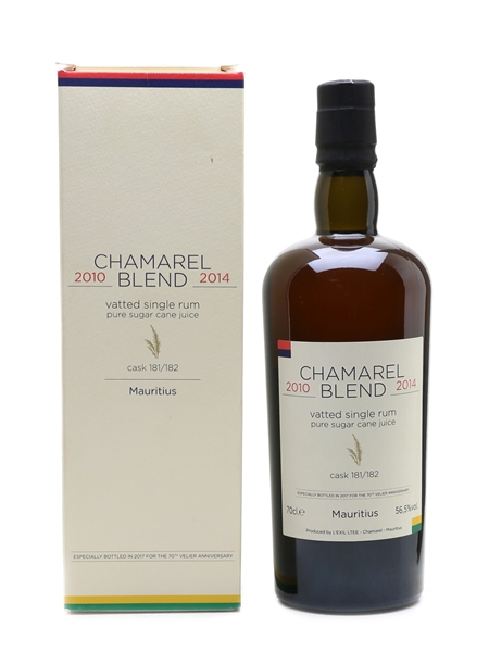 Chamarel 2010 & 2014 Blend Bottled 2017 - Velier 70cl / 56.5%