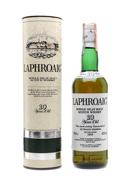 Laphroaig 10 Year Old Bottled 1990s - Pre Royal Warrant 70cl / 43%