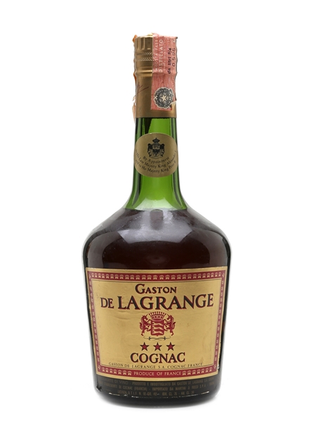 Gaston De Lagrange 3 Star Bottled 1970s - Martini & Rossi 75cl / 40%