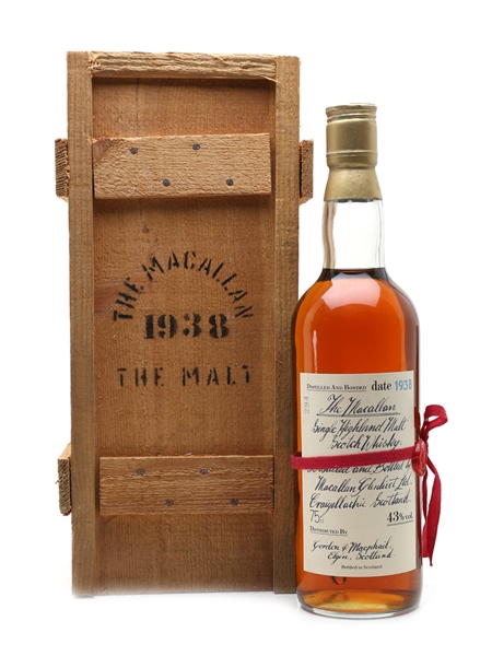 Macallan 1938 Handwritten Label Bottled 1980s - Bottle Number 294 75cl / 43%