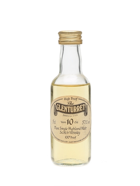 Glenturret 10 Years Old 100 Proof Miniature 