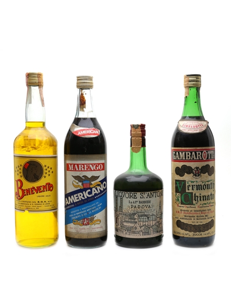 Assorted Spirits Benevento, Barbieri, Gambarotta & Marengo 4 x 75cl-100cl