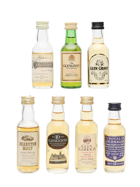 Assorted Single Malt Whisky 7 x Miniature 