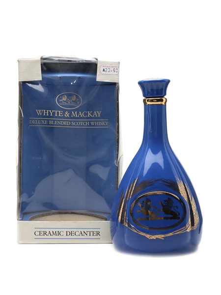 Whyte & Mackay Blue Ceramic Decanter Bottled 1980s 75cl / 43%