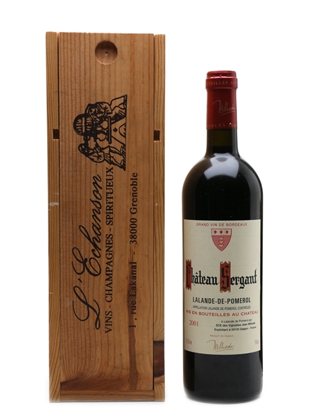 Chateau Sergant 2001 Lalande De Pomerol 75cl / 12.5%