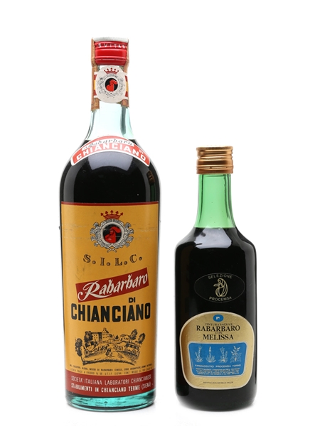 Chianciano & Melissa Rabarbaro Bottled 1970s 50cl & 100cl