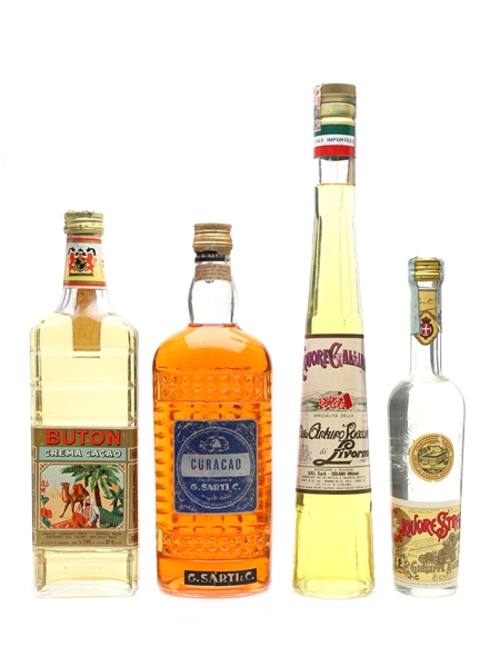 Buton, Galliano, Sarti & Strega Liqueur  4 x 35cl-100cl