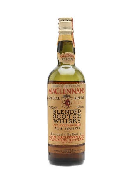 MacLennan's Special 8 Years Old Bottled 1940s 75cl