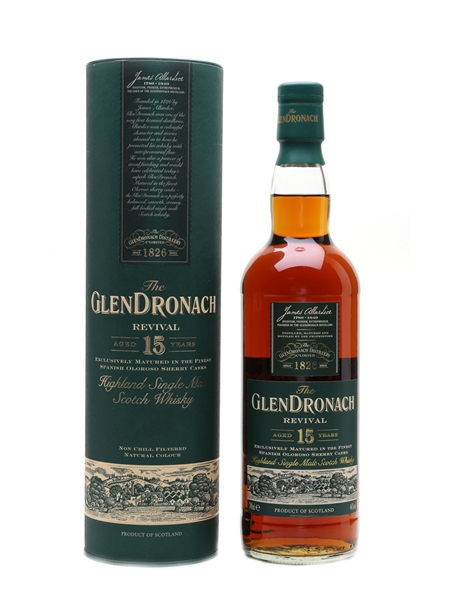 Glendronach 15 Year Old Revival Bottled 2014 70cl / 46%